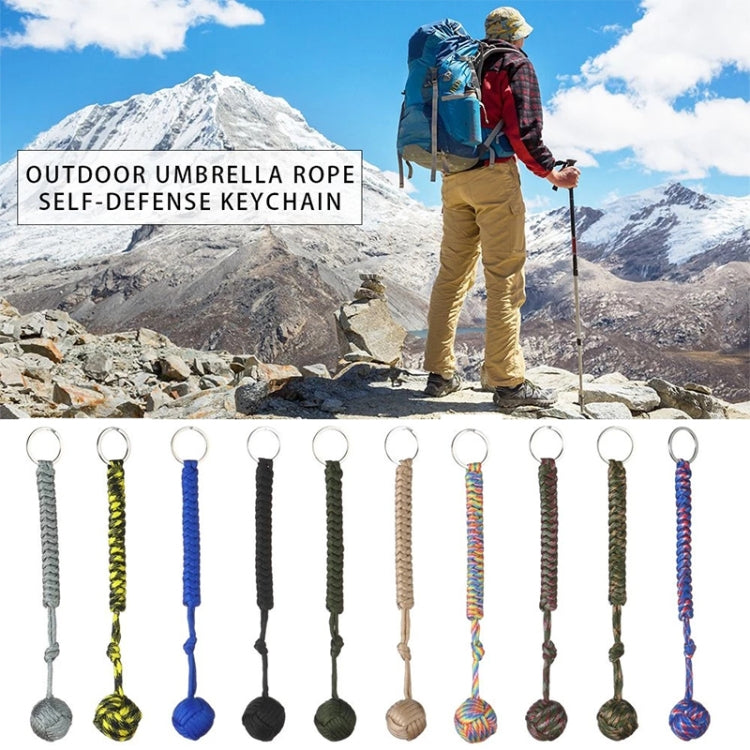 Outdoor Security Protection Black Monkey Fist Steel Ball Bearing Self Defense Lanyard Survival Key Chain Outdoor Security Protection Black Monkey Fist Steel Ball Bearing Self Defense Lanyard Survival Key Chain